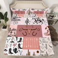 thumbnail image 2 of Castle Fairy Western Cowgirl Boots Hats 4 Pieces Queen Sheet Sets for Teens,Vintage Bull Skull Ultra Soft Flat Sheet,Southwestern Theme Queen Fitted Sheet,Microfiber Bedroom Decor, 2 of 7