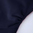 thumbnail image 7 of UTSJKR Women's Outwear Autumn Winter Solid Color Loose Long Sleeve Hooded Zip Up Long Hoodie Sweatshirt Overcoat with Pockets Navy S, 7 of 7
