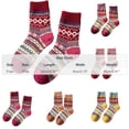 thumbnail image 3 of Wioihee Women's Vintage Geometric Pattern Crew Socks, Retro Printed Mid Calf Socks, Warm Cozy Winter Casual Fashion Socks for Ladies, 3 of 5