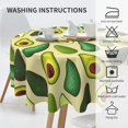 thumbnail image 3 of Avocado Table Cloth Round Table Cover Wrinkle Resistant Waterproof Tablecloth 60 Inch Washable for Kitchen Party Picnic Fruit, 3 of 6