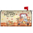 thumbnail image 2 of Autumn Pumpkin Truck Harvest Farm Fall Thanksgiving Mailbox Magnetic Post Mailbox Cover Garden Decor Outdoor Large 25.5" X 21", 2 of 6