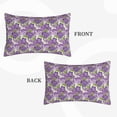 thumbnail image 4 of Fotbe Violets Flowers Pillow Cases - Envelope Closure - Luxury, Extra Soft, Cooling Pillow Covers - Wrinkle, Fade, Stain Resistant-20"x30", 4 of 8