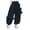 Black, variant on CAICJ98 Girls Bow Wide Leg Cargo Pants with Pocket Elastic Waist Hip Hop Cargo Pants Teen Girls (Pink,7-8 Years)
