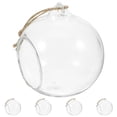 thumbnail image 1 of Miangastore 5pcs Hanging Glass Bauble LED Tea Light Holder DIY Sphere Ball Terrarium, 1 of 9
