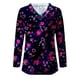 thumbnail image 4 of ICHUANYI Liquidación Mujer Moda Casual Suelta Estampado del Día de San Valentín Blusa de Manga Completa con Cuello en V Jersey ICHUANYI WER202308231215, 4 of 4