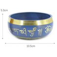 thumbnail image 3 of Amdohai Blue Tibetan Singing Bowl Set with 9.5cm/3.7inch Handmade, 3 of 7