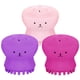 thumbnail image 1 of 3 cepillos faciales pequeños de pulpo en polvo, morado y rojo rosa. Xemadio WRMH-481, 1 of 6