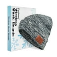 thumbnail image 2 of WeGuard Men Women Bluetooth Beanie, Bluetooth 5.0 Wireless Winter Warm Knit Hats Cap, Mic and HD Speakers, Gifts for Outdoors Family Thanksgiving Christmas , Unisex Christmas Gift (Black & white Mix), 2 of 9