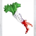 thumbnail image 3 of CafePress - Italian Flag Map Light T Shirt - Men's Classic Graphic T-Shirt, 3 of 4