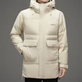 thumbnail image 4 of Chaqueta de plumón de longitud media para hombre, de invierno 2024, de plumón de pato blanco, de gran peso, gruesa, moderna, resistente al frío, cálida, con capucha, ropa, 4 of 4