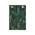 thumbnail image 1 of Tropical Hanging Pocket Organizer, Leaf Motifs Forest Foliage Growth Jungle Botanical Pattern, Printed Polyester Storage Bag with Pockets, 14" x 20", Emerald Pale Blue, 1 of 2