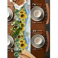 thumbnail image 2 of Summer Sunflowers Table Runner 120 Inches, Country Mountain Nature Landscape Bed Runner Dresser Scarves Tabletop for Indoor Outdoor Parties/Ceremony/Banquet, 13"x 120", 2 of 8