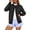 Black, variant on NAYTOAO Women's Polka Dot Cardigan Sweater, Crew Neck Button Down Long Sleeve Knit Open Front Casual Outerwear for Fall Winter