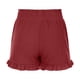 thumbnail image 5 of Pantalones cortos de cintura alta sueltos de pierna ancha informales de color sólido a la moda para mujer Fridja  fhjkhfk458900, 5 of 5