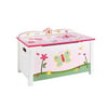 Guidecraft Wood Hand-painted Butterfly Buddies Pink Chest - Toy Box, Kids Storage Furniture