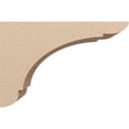 thumbnail image 3 of 8"W x 24"D x 16"H Classic Olympic Rough Cedar Woodgrain TimberThane Corbel, Primed Tan, 3 of 6