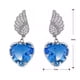 thumbnail image 1 of Aretes Alas Corazón Cristal Degradado Oro Laminado 14k blanco Unitalla, 1 of 2