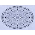 thumbnail image 1 of Ahgly Company Indoor Rectangle Patterned Lavender Blue Area Rugs, 4' x 6', 1 of 6