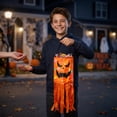 thumbnail image 6 of Lksixu Halloween Candy Bags, Jack-O'-Lantern Windsock Shaped Fabric Candy Bucket with LED Lights, Portable Trick or Treat Bags with Handle, Reusable Large Goodie Basket Spooky Tote Bags for Party, 6 of 7