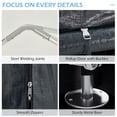 thumbnail image 5 of Hommow Outdoor 5" x 7.2" x 5.4" Black Storage Shed Carport Canopy, 5 of 7