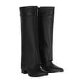 thumbnail image 1 of Bota Puntal Larga Maxi Francia Platonia Piel Sintética Negro, 1 of 5
