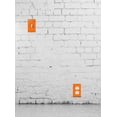 thumbnail image 4 of WIRESTER Single Gang Toggle Light Switch Plate/Wall Plate Cover - Solid Orange, 4 of 6