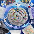thumbnail image 2 of Kit de limo Okaybee Astronaut Galaxy con arcilla que brilla en la oscuridad, 2 of 7