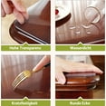 thumbnail image 3 of mm Thick Clear Table Protector x Clear Table Cover Protector Desk Protector Clear Plastic Table Cover Clear Table Pad Tablecloth for Office/Writing Desk, 3 of 9