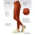 thumbnail image 3 of MeMoi Pants-Style Cotton Blend Leggings - Womens - Female, 3 of 7