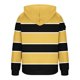 thumbnail image 5 of Dolkfu Sudadera con capucha a rayas para hombre, sudadera con cremallera 1/4 y múltiples bolsillos, sudadera deportiva para hombre. XL, 5 of 5