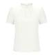 thumbnail image 4 of Blusas de Manga Corta para las Mujeres de la Moda Color Sólido Botón de Verano con Cuello Redondo, Poliéster, 4 of 7
