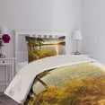 thumbnail image 2 of Ambesonne Colorful Quilted Coverlet 2 Pcs, Sunset Forest Canada, Twin Size, Multicolor, 2 of 4