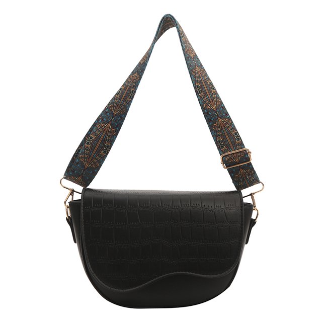 Bolso elegante para mujer con correa ajustable, bolso de hombro de PU para viajes al aire libre