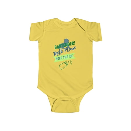 

Rabbit Skins Infant Bartender Milk Please Bodysuit
