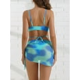 thumbnail image 3 of DARING DIVA Adjustable Spaghetti Straps Strappy Bikini Swimsuits XS Blue, 3 of 6