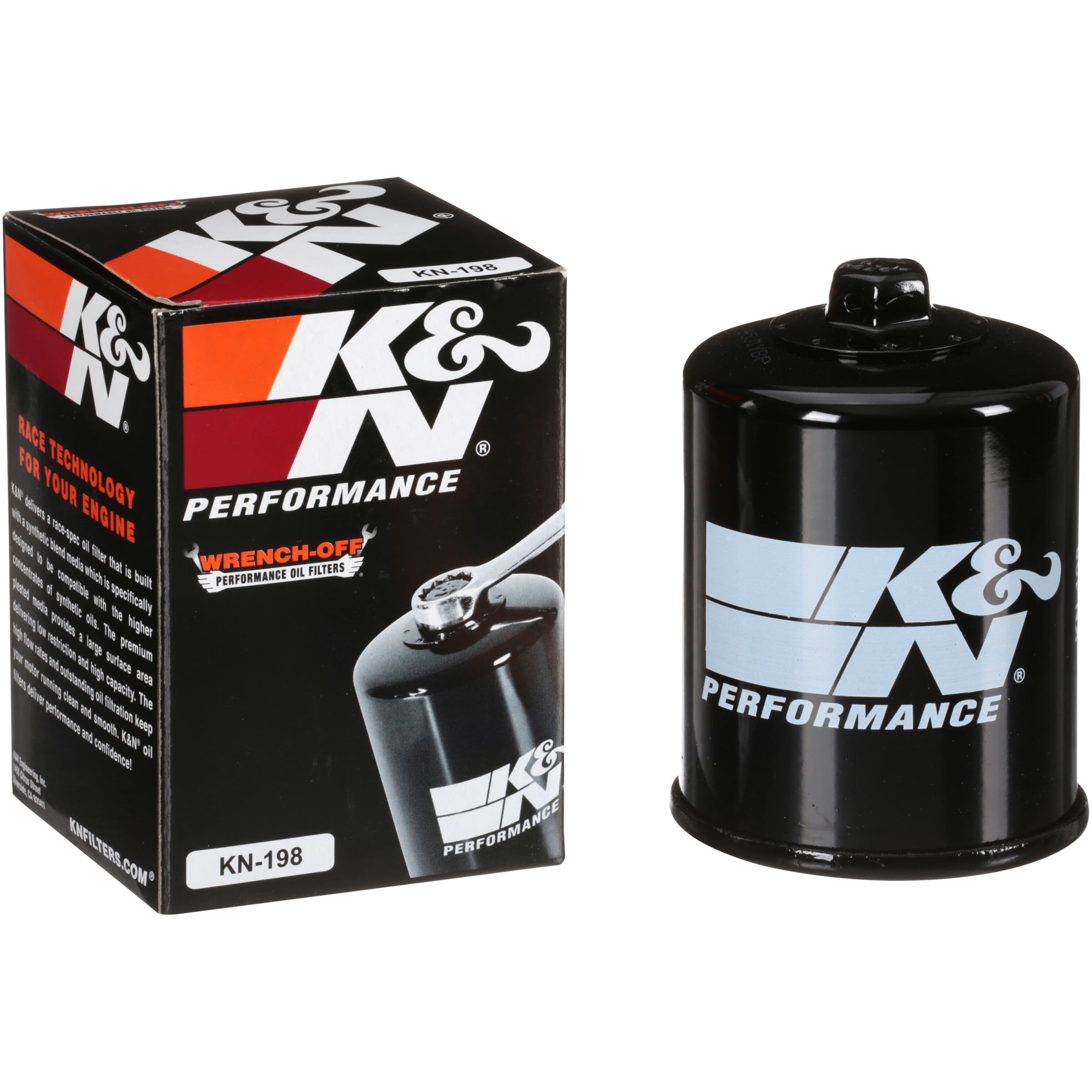 K&N KN-198 Polaris/Victory High Performance Oil Filter - Walmart.com