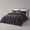 Black Pinch Pleat-King / California King, variant on Black Pinch Pleat Palatial King Goose Down Comforter, 600 Thread Count Egyptian Cotton Cover