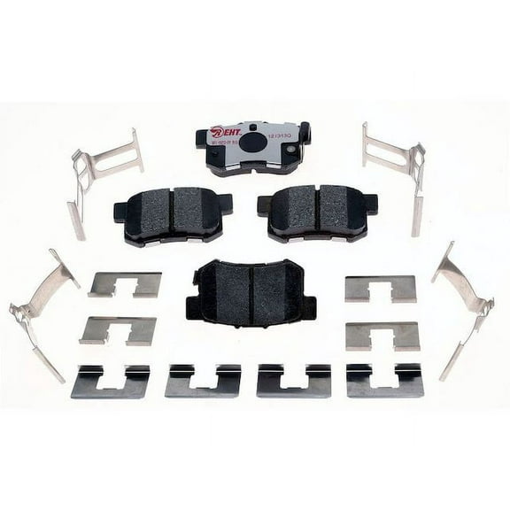 Rear Brake Pad Set - Compatible with 2002 - 2015 Honda Civic 2003 2004 2005 2006 2007 2008 2009 2010 2011 2012 2013 2014