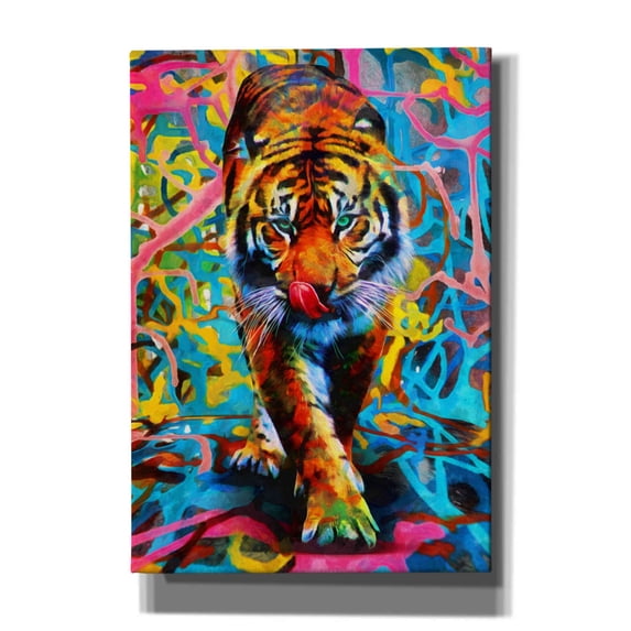Epic Graffiti 'Cotton Candy Cobwebs' by Epic Portfolio, Giclee Canvas Wall Art, 18"x26"