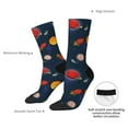 thumbnail image 2 of Yiaed Space Cartoon Print Great elasticity Crew Socks Sports socks for Men and Women, 2 of 5