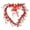 A, variant on Valentine's Day Heart Shaped Wreath, Artificial Berry Wreath with Red Pink White Heart Berries, Handmade Valentine's Decorations for Front Door Wall Window Anniversary Wedding Party Gift