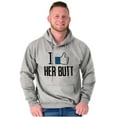 thumbnail image 4 of Funny Couples Matching Set Beard Butt Hoodie Hooded Sweatshirt Men Brisco Brands L, 4 of 7