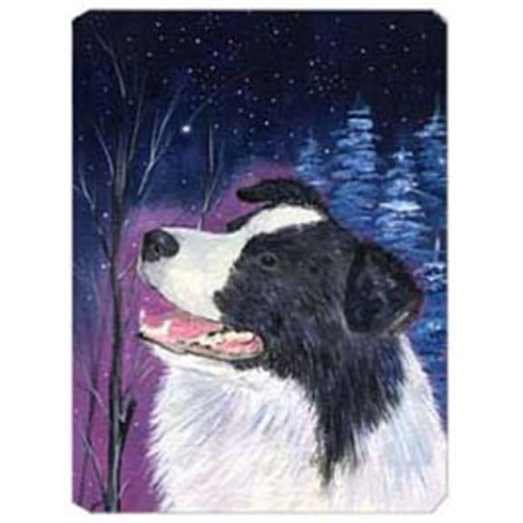 Starry Night Border Collie Mouse Pad