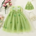 thumbnail image 2 of TAIAOJING Toddler Baby Girls Floral Dress Summer Sleeveless Butterfly Tulle Lace Ruffles Dance Party Clothes Princess Dresses For 6-12 Months, 2 of 9
