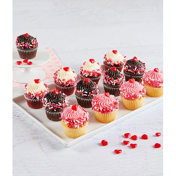 From You Flowers - Valentine's Day Mini Cupcakes for Birthday, Anniversary, Get Well, Congratulations, Thank You, All Occasions