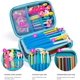 thumbnail image 4 of Estuche de unicornio para niñas, 3D EVA de gran capacidad, portabolígrafos con doble cremallera, lindo estuche de lápices de dibujos animados para niños, niños, regalo escolar JFHHH pequeña, 4 of 5