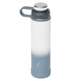 thumbnail image 1 of EcoVessel Boulder TriMax® Insulated Stainless Steel Water Bottle with Reflecta™ Insulated Dual Lid, Strainer and Silicone Bottle Bumper – 24 oz (Vapor Wave Ombre), 1 of 1