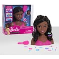thumbnail image 2 of Barbie Fashionistas Cabeza de Estilismo de 8 pulgadas, Cabello Negro, 20-Pieces Barbie -, 2 of 2