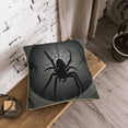 thumbnail image 5 of KLL Black Spiders Decorative Throw Pillow Covers Velvet Soft for Couch Sofa Bedroom Living Room Outdoor (No pillow core)- 20"x20", 5 of 5