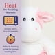 thumbnail image 4 of Peluche de peluche Warmies Strawberry Cow de 33 cm con calefacción, 4 of 6
